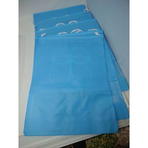 Fabric Bag For Beach Sandals 5 Small Size 5 Large Size with Clear Window - Picture 5 of 5
